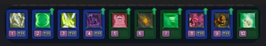 Moveset de Shiftry: Boss e Up (opção 2)