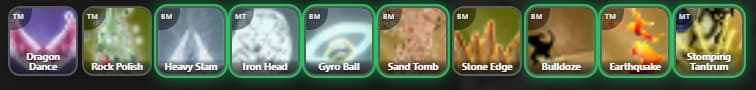 Moveset de Steelix: Hunt e Power Plant