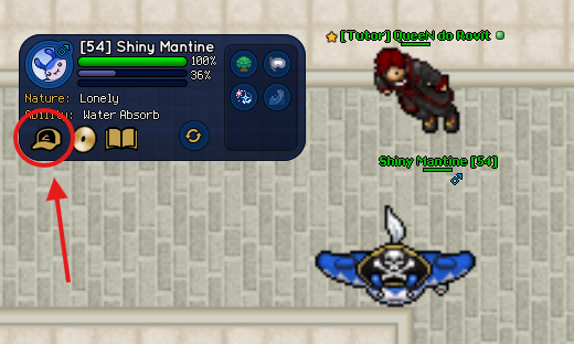 Tela da Poke Info do OTPokemon mostrando a gestão de addons